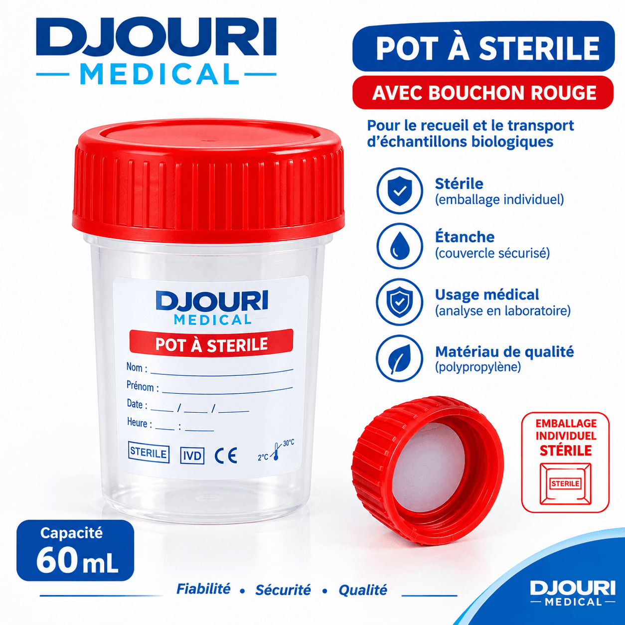 Pot Sterile (a urine) 60ML